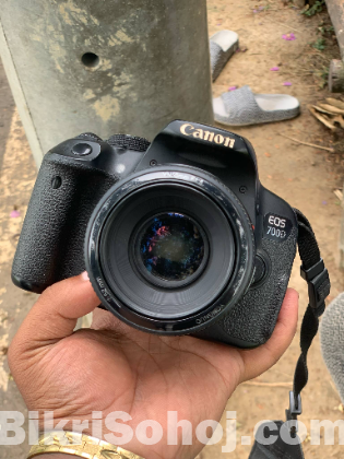 Canon 700D With 50mm prime lence